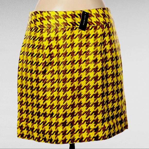 THE LIMITED KNIT HOUNDSTOOTH MINI SKIRT WITH POCKETS - Picture 10 of 10